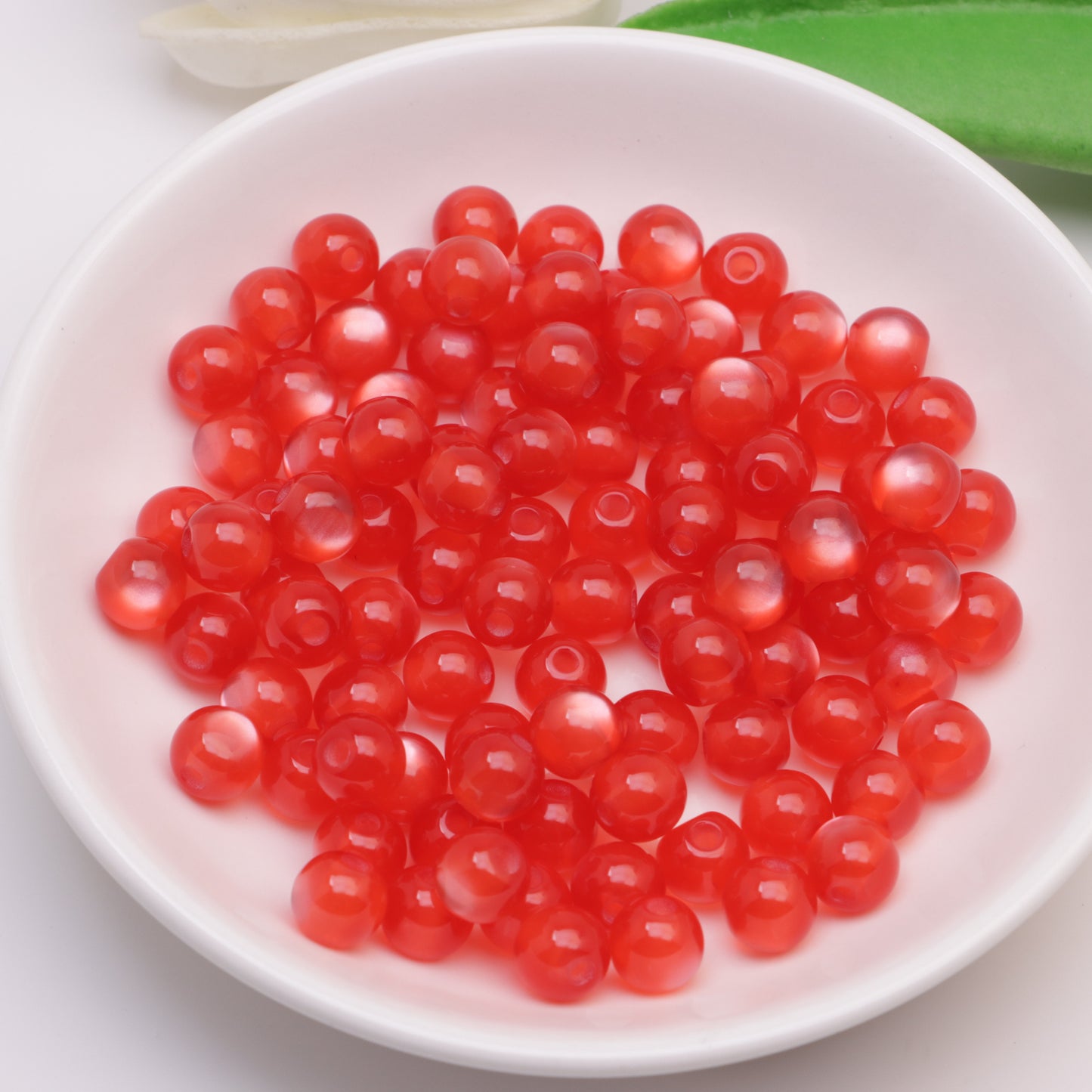 FS3523- 8mm Cat-Eye Resin Beads