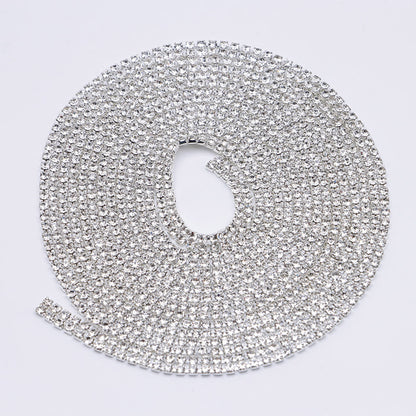 FS4569- 2mm Diamonds 2 Row Chain Double-row Claw Chain, Chain