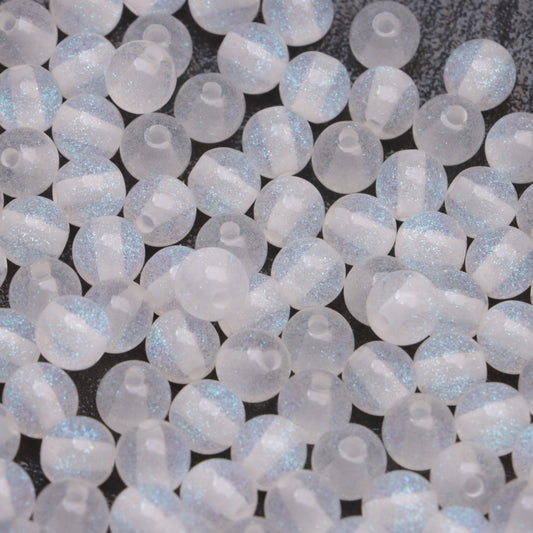 FS3515- 10mm Fine Glittering, Glow-in-the-Dark and Color-Changing Resin Beads
