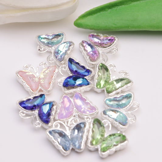 FS4091-15*18.5mm Butterfly 4 Hole Alloy Beads 4-Hole Alloy Beads Of Butterfly