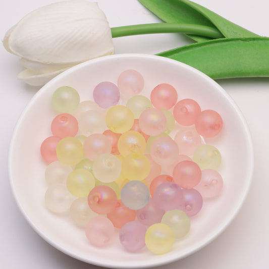 FS3615- 12mm Uv Beads Frosted Ab Beads