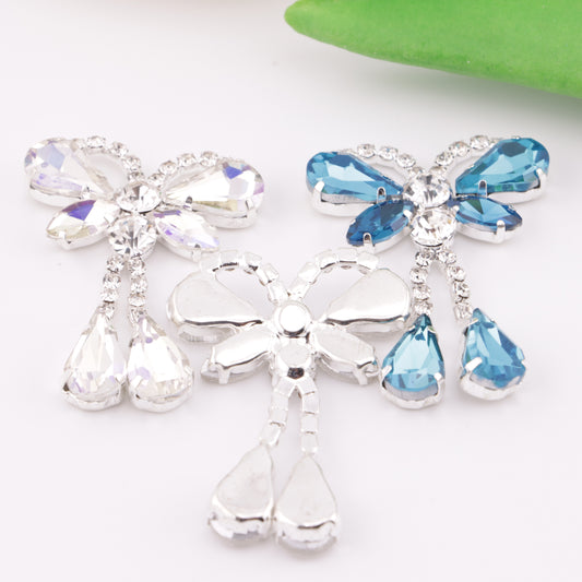 FS5553- 42*31Mm Butterfly Charms Butterfly Drop Fringe Pendant Patches