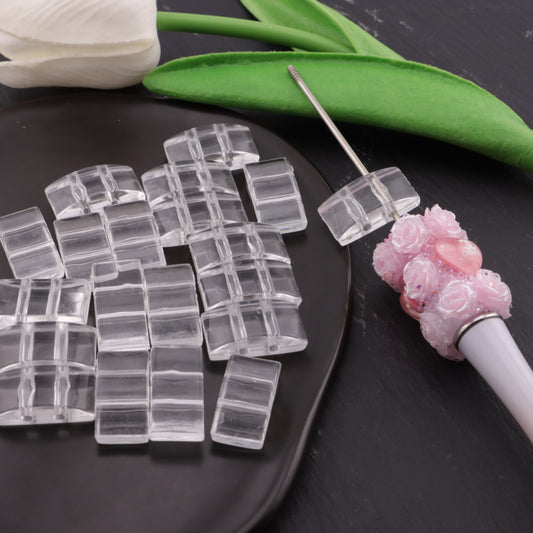 FS0397- 11mm Double-Hole Semi-Circular Bottom Beads