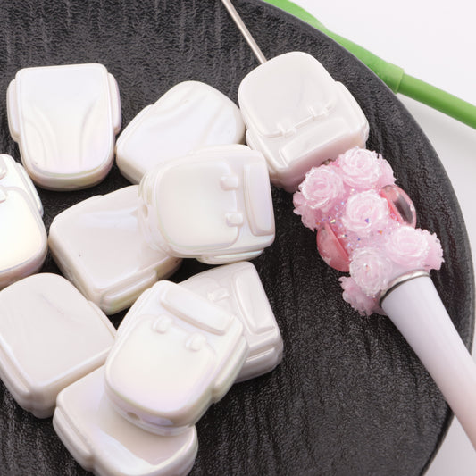 FS4229-26*24mm UV Plated Schoolbag Bottom Beads