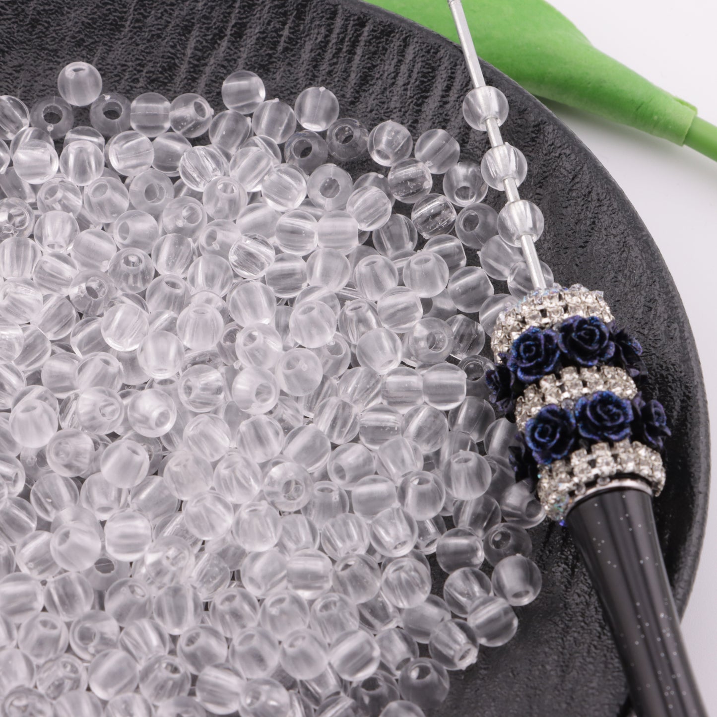FS5212- 6mm Clear Round Based Beads Fit For Pen