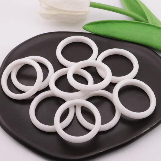 FS0848- 34mm Round Frame Beads Hollow Circular Beads