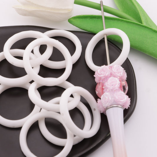 FS0848- 34mm Round Frame Beads Hollow Circular Beads