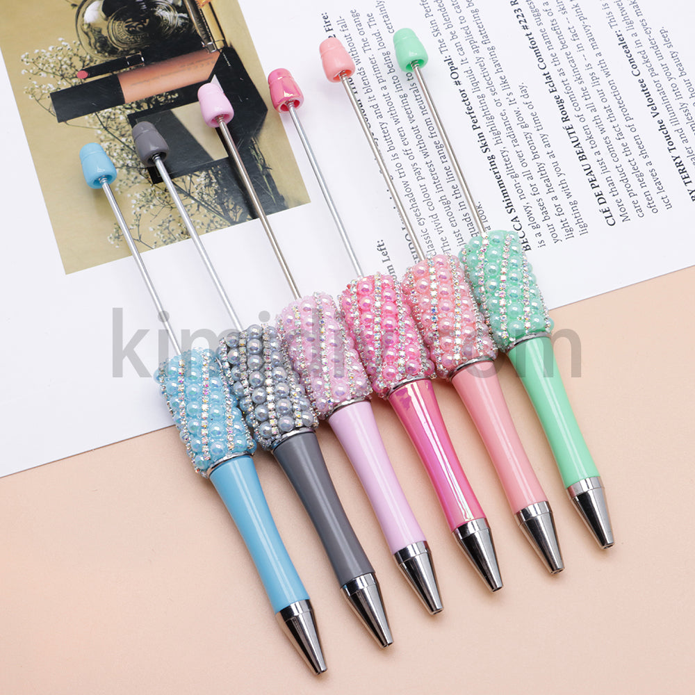 FS2089-Pearl Flash Chain Beadable Pens