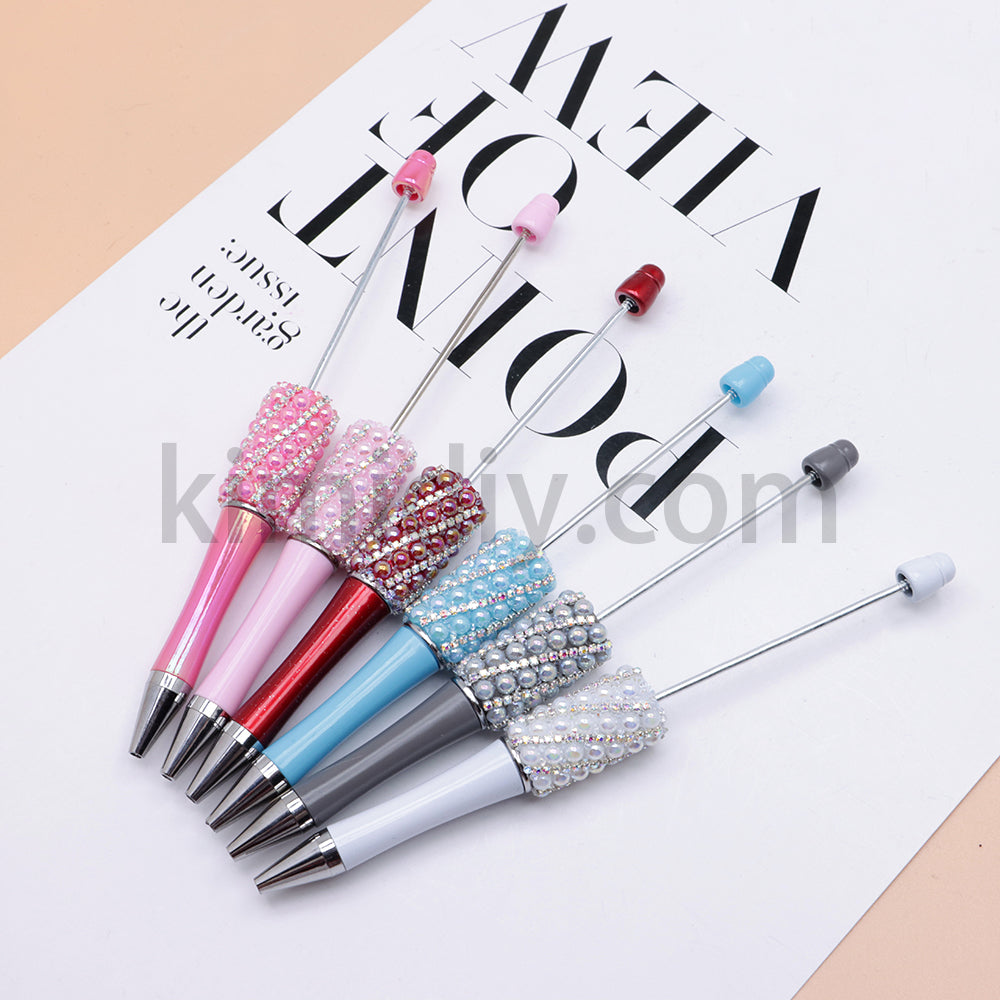 FS2089-Pearl Flash Chain Beadable Pens