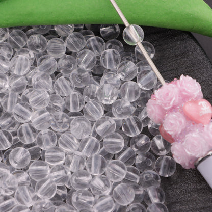 FS5599- 7mm Clear Round Based Beads Fit For Pen