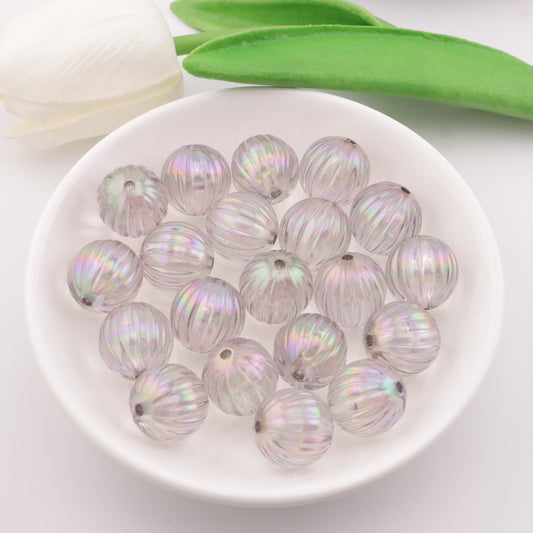 FS3706- 16mm Transparent Pumpkin Beads