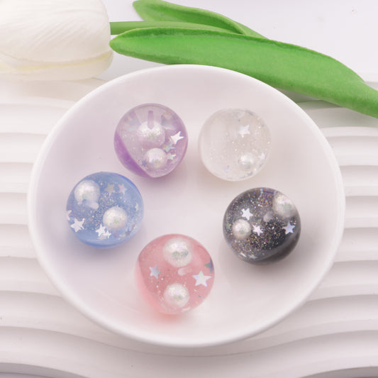 FS3800- 25mm Half Hole Beads (Not UV, Can Be Used As A Pendent, Not Through Pen) For Pendent