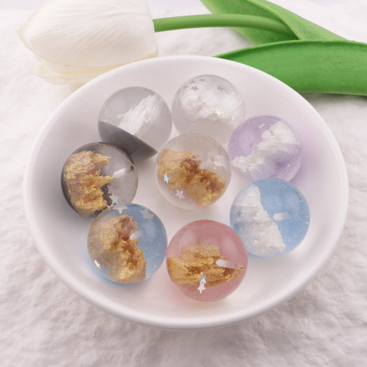 FS3888- 25mm Half Hole Castle Beads (Not UV, Can Be Used As Pendent) For Pendent