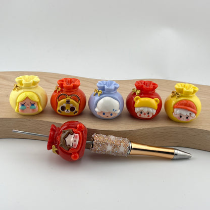 FS1918-Solid Color Pop Mart Resin Beads Fit For Beadable Pens