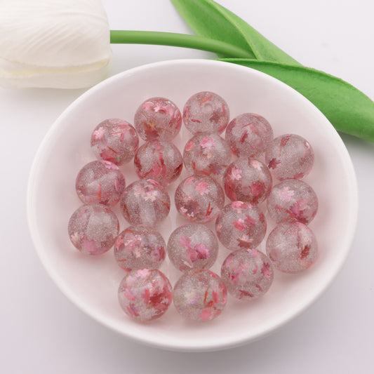 FS3574- 16mm Pink Sakura Flach Chip Beads
