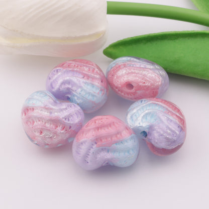 FS5270- 18*23mm Heart Beads Love Oil Painting Beads Fit For Pen