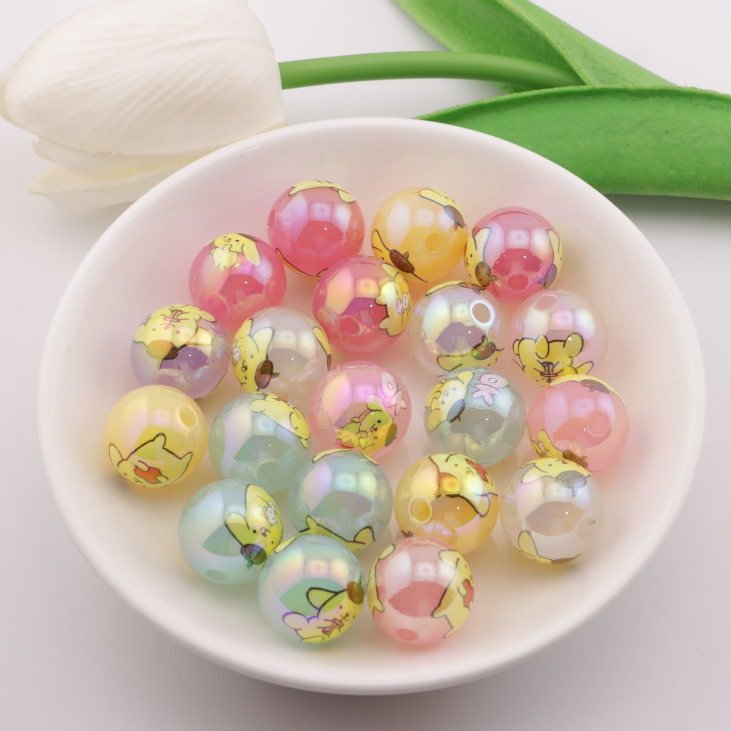 FS0591- 16MM UV Printed Beads
