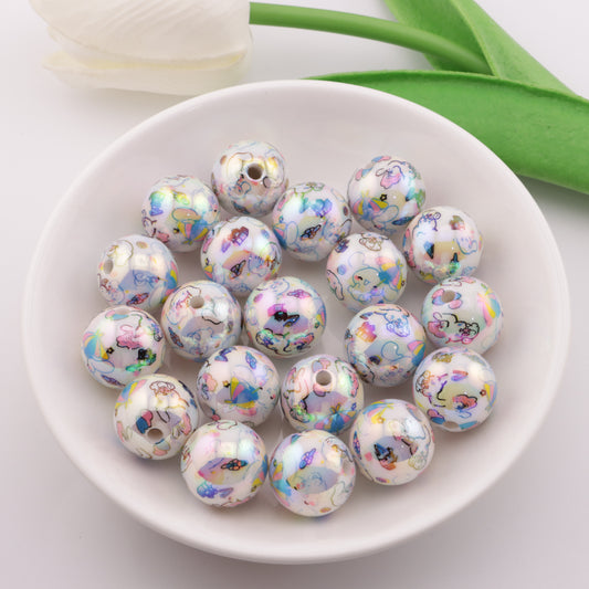 FS0601- 16mm Printed Beads