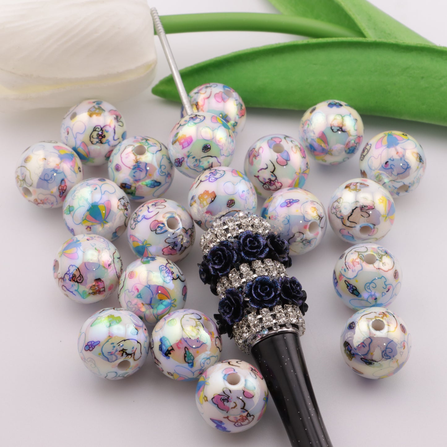 FS0601- 16mm Printed Beads