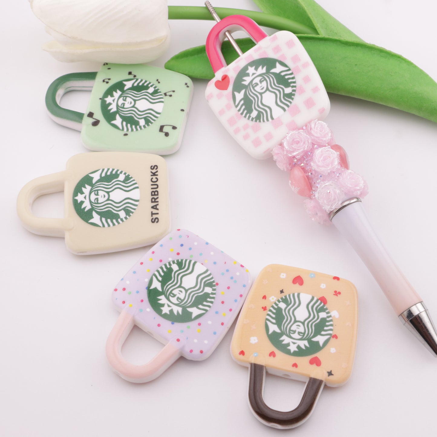 FS5561- Starbucks Bags Acrylic Beads