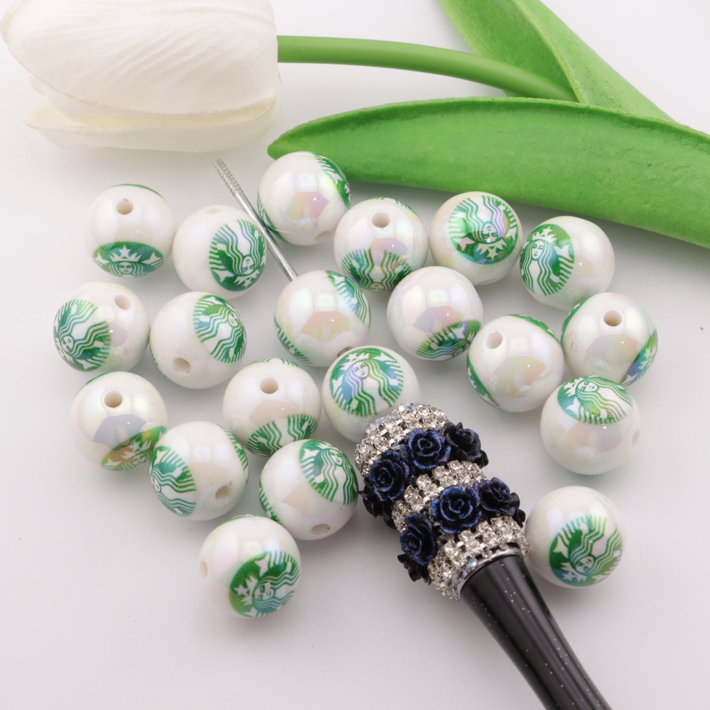 FS4370- 16mm Starbucks Beads