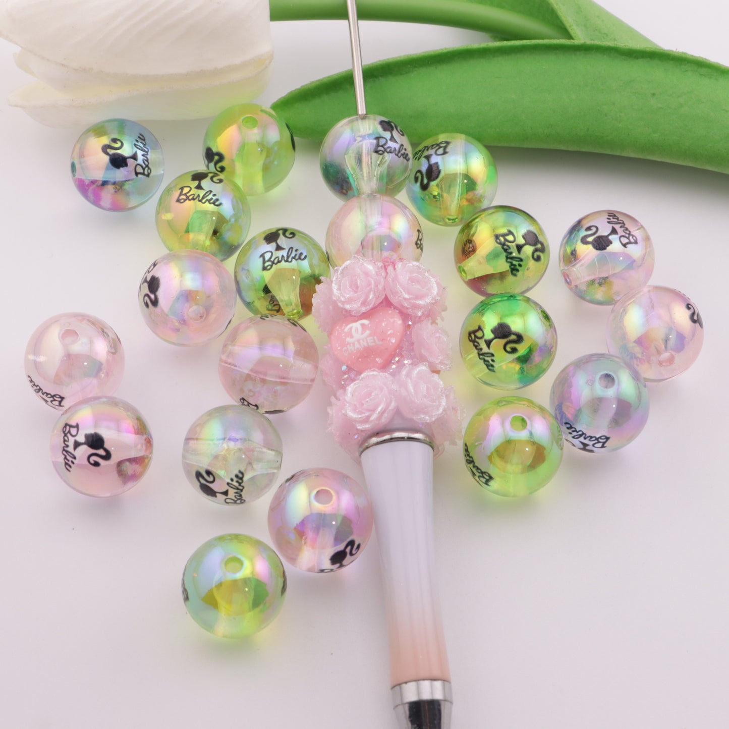 FS4510- Transparent Uv Barbie Acrylic Beads Fit For Pen