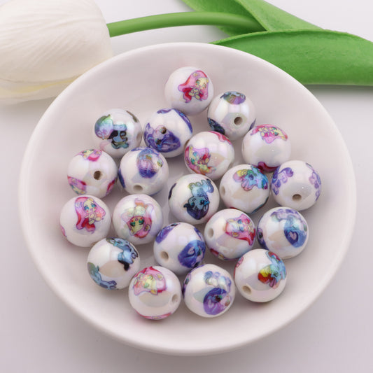 FS2004- 16mm My Little Pony Printed Beads