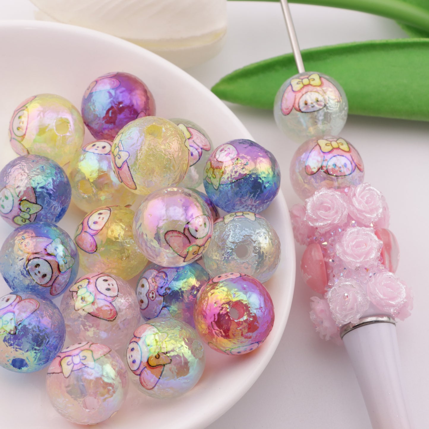 FS0439- 16mm Melody Printed Beads
