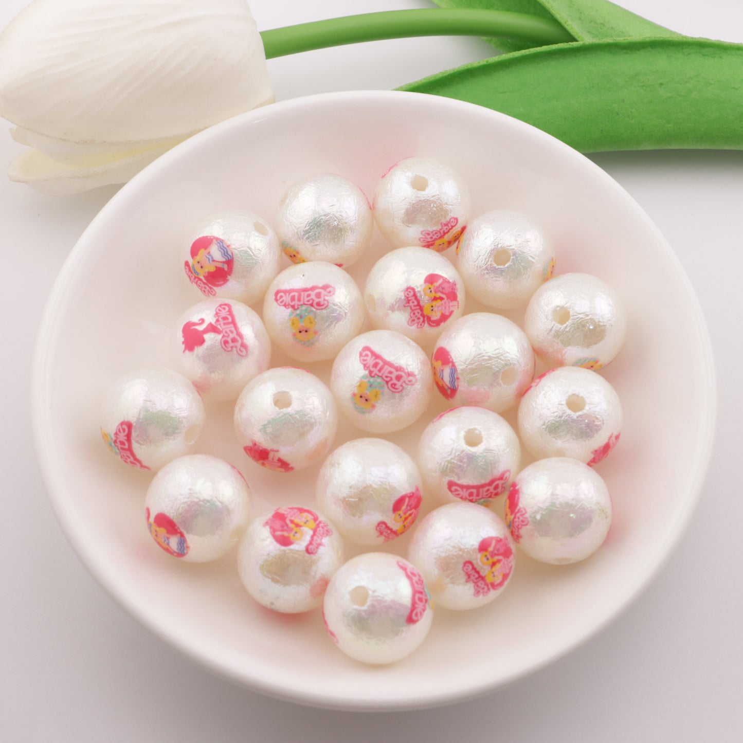 FS3052- 16mm Barbie Printed Beads