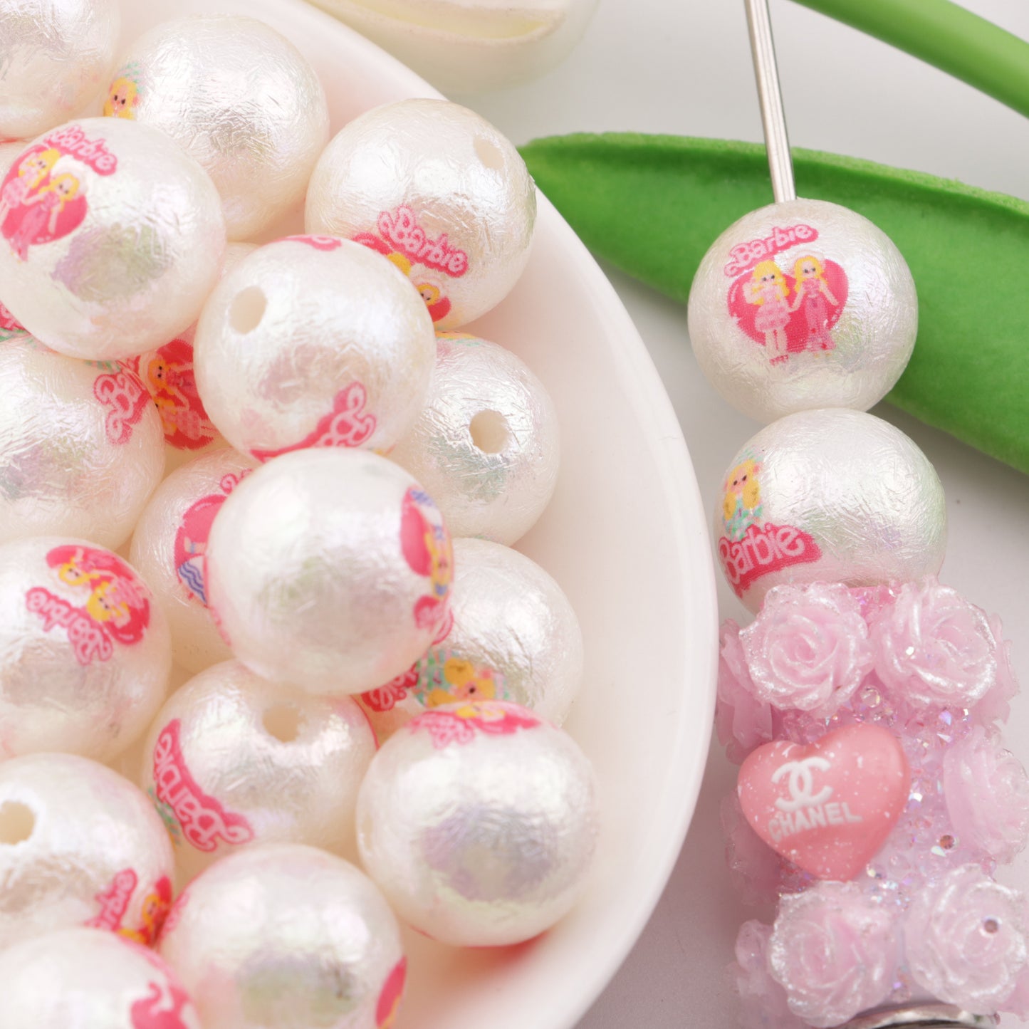 FS3052- 16mm Barbie Printed Beads