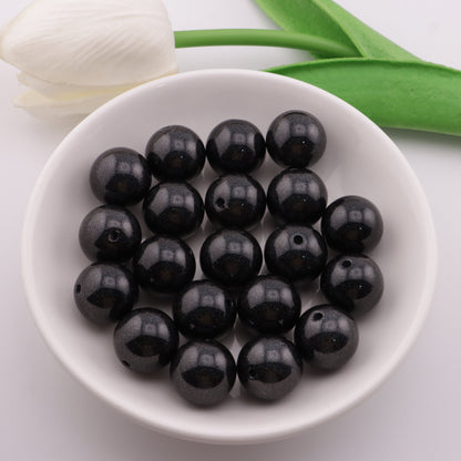 FS3127- 16mm Black Brilliant Fireworks Beads