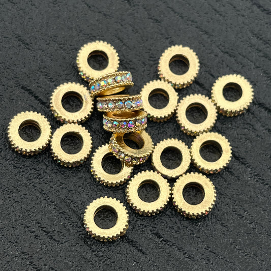 FS1349- 10mm Metal Spacer Beads