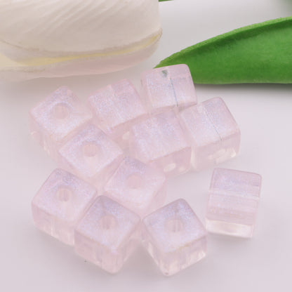 FS3825- 12✕12mm Thin Glitter Transparent Acrylic Cubes