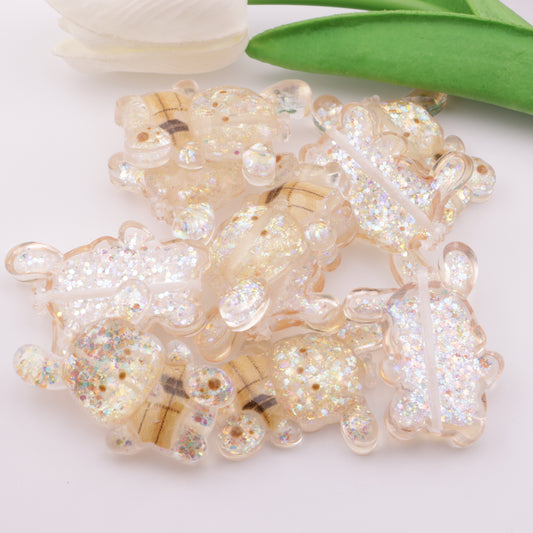 FS3500- Pochacco Glitter Resin Beads
