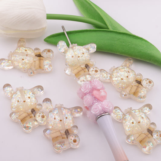 FS3500- Pochacco Glitter Resin Beads