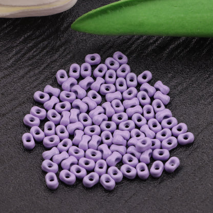 FS3763- 4×6mm Solid-color Metal Peanut Beads