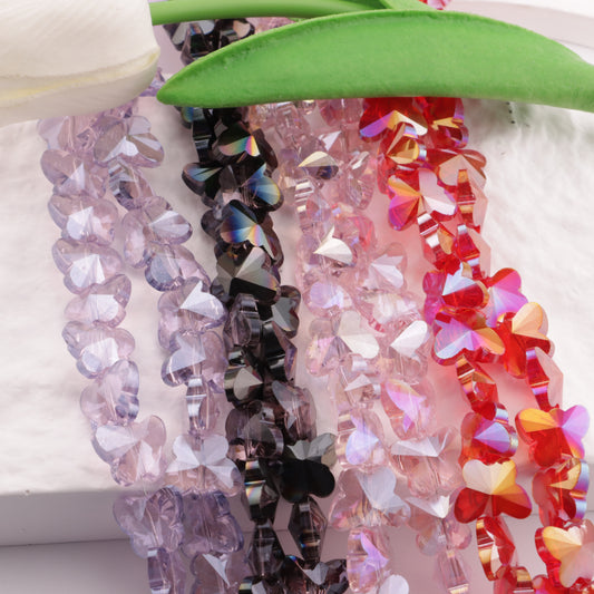 FS4580- 12*15mm 59-60PCS/Strand Special Color Butterfly Glass Beads