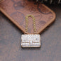 [KM2567]- 33MM Bag Metal Alloy Patch Charms For Making Fancy Beads