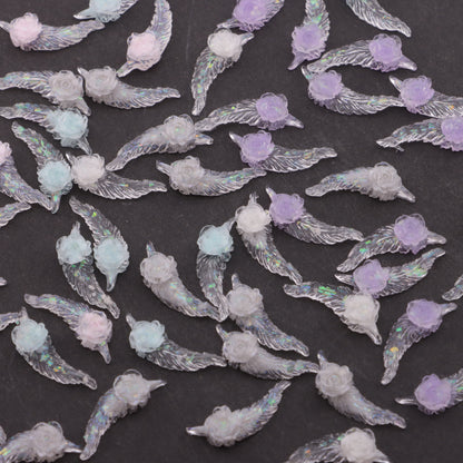FS4068- Feather Soft Rose Flower Feather Rose Soft Flower