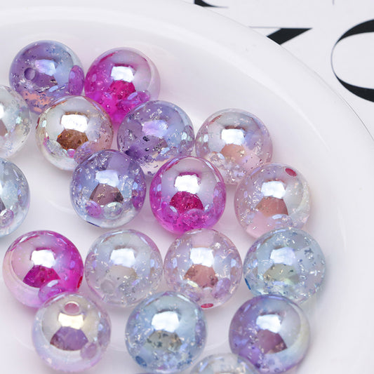 FS4801- 16mm UV Silver Foil Beads