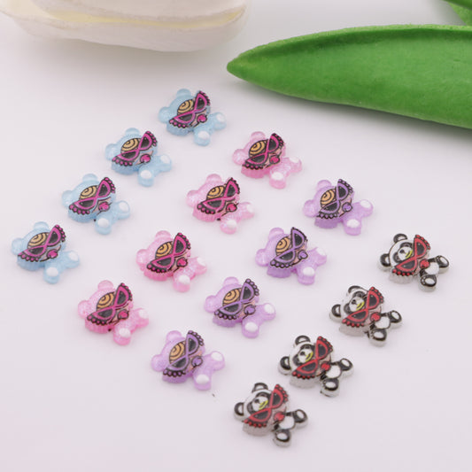 FS5635- 10*11mm Panda Black Super Nipple Patch For Pacifiers