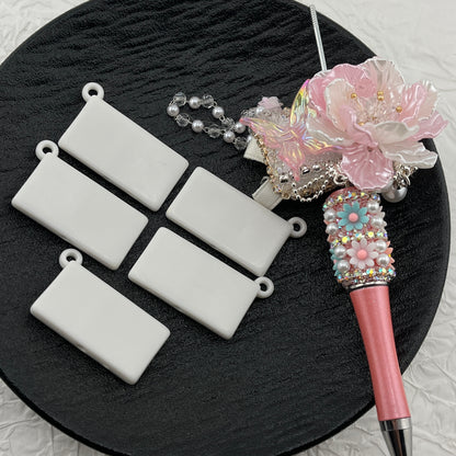 FS1079- 20*37Mm Rectangle Bag Beads, Rectangular Single-Hanging Bag Bottom Beads