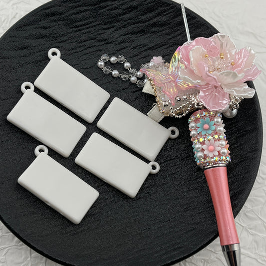 FS1079- 20*37Mm Rectangle Bag Beads, Rectangular Single-Hanging Bag Bottom Beads
