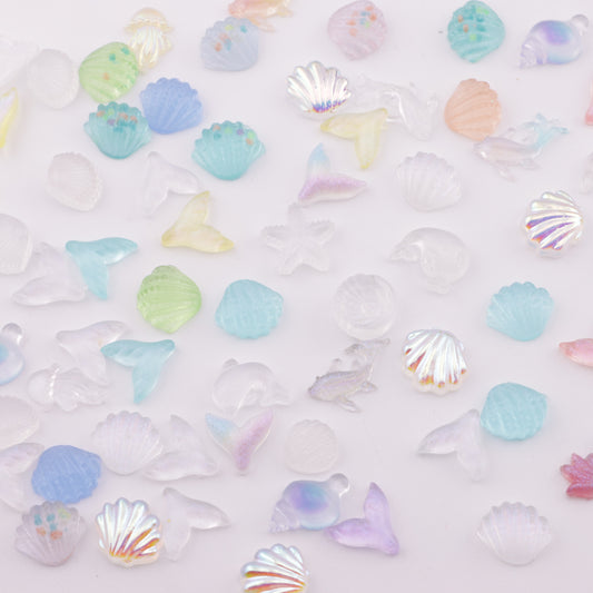FS5623- Luminous Mixed Sea Charms Mixed - Color Luminous Ocean Series Stickers