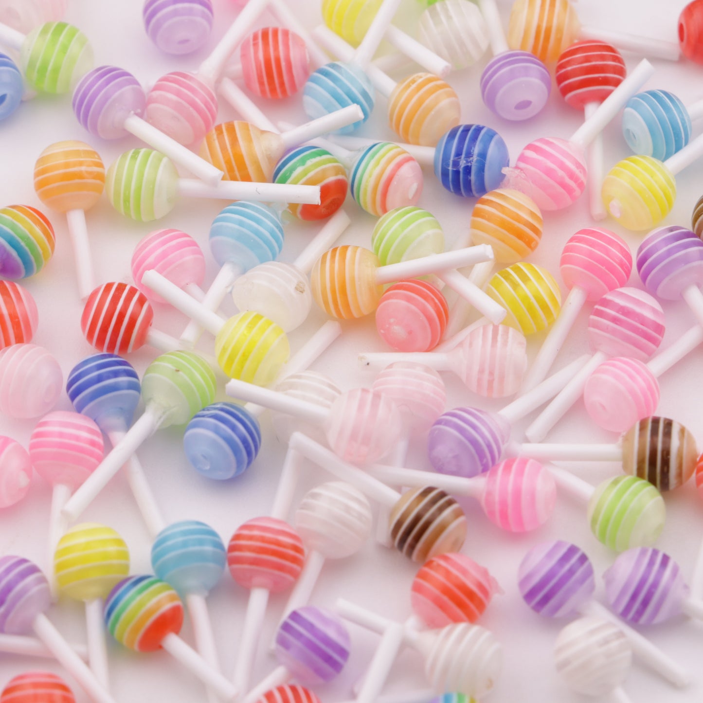 FS4996- 6mm Lollipop Resin Nail Stickers
