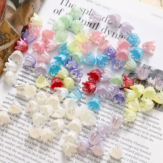 FS0935- 8Mm Mother - of - Pearl Lily - of - the - Valley Acrylic Beads For Making Car Hangers