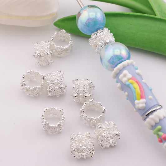 FS4728- Single-row Pearls, Metal Spacers