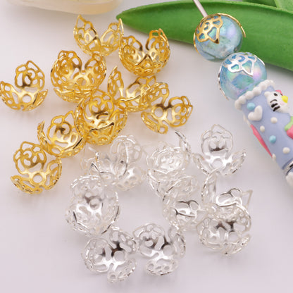 FS4578- Spacers Fit For 16mm Beads Three - Petal Flower Holder