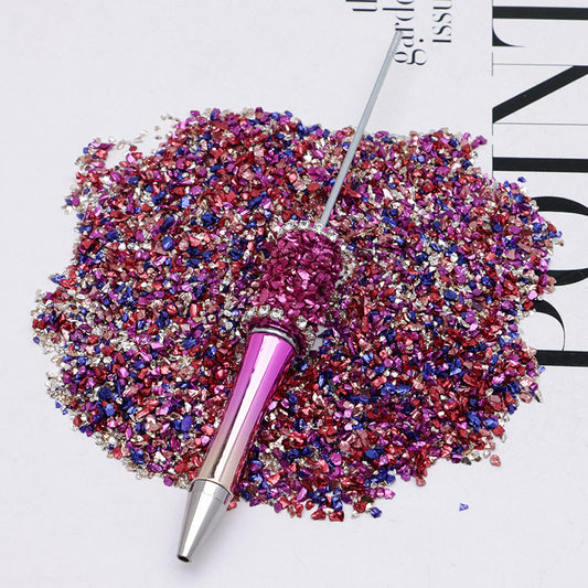 FS2967- Uv Broken Glass Sand Colored Plated Broken Glass Sand