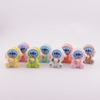 FS5560- Stitch Flocked Resin Beads (Through Holes)